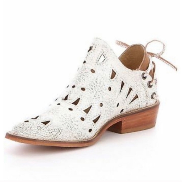 ANTHROPOLOGIE  Musse & Cloud Coolway Anisse Leather Boho Western Booties size 7 - Picture 4 of 16